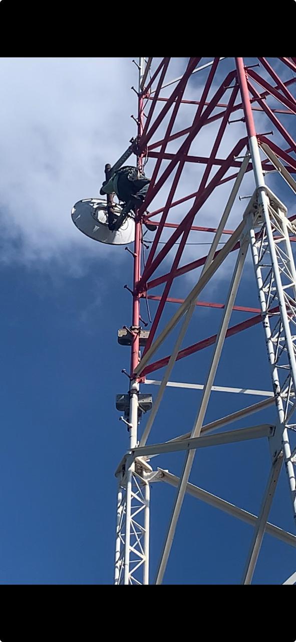 Xtrinet technician carrying out telecommunications field work