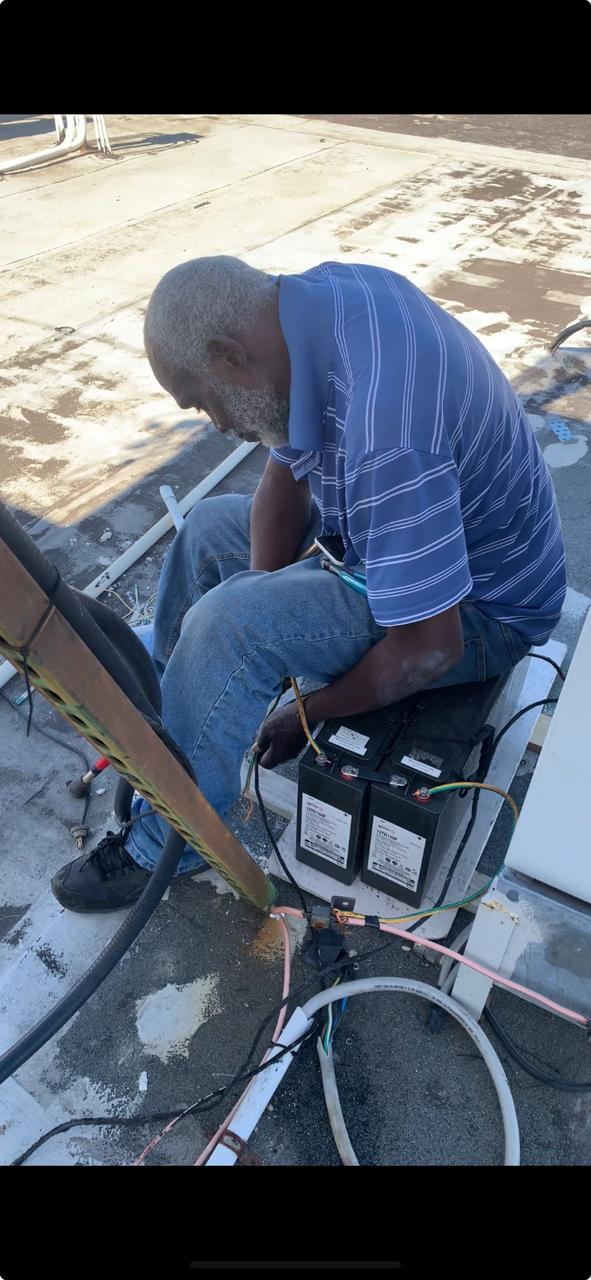 Xtrinet technician carrying out telecommunications field work