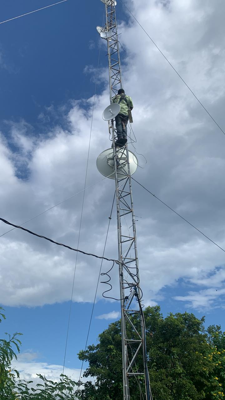 Xtrinet technician carrying out telecommunications field work