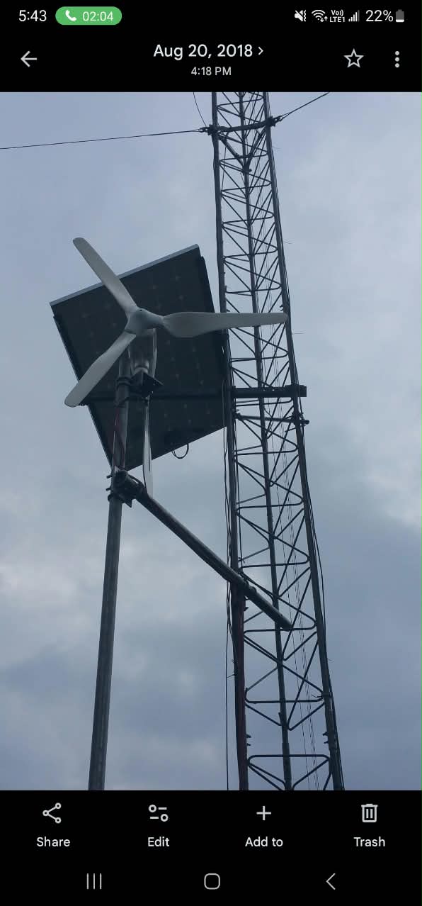 Xtrinet telecommunications tower and renewable-energy infrastructure in Jamaica
